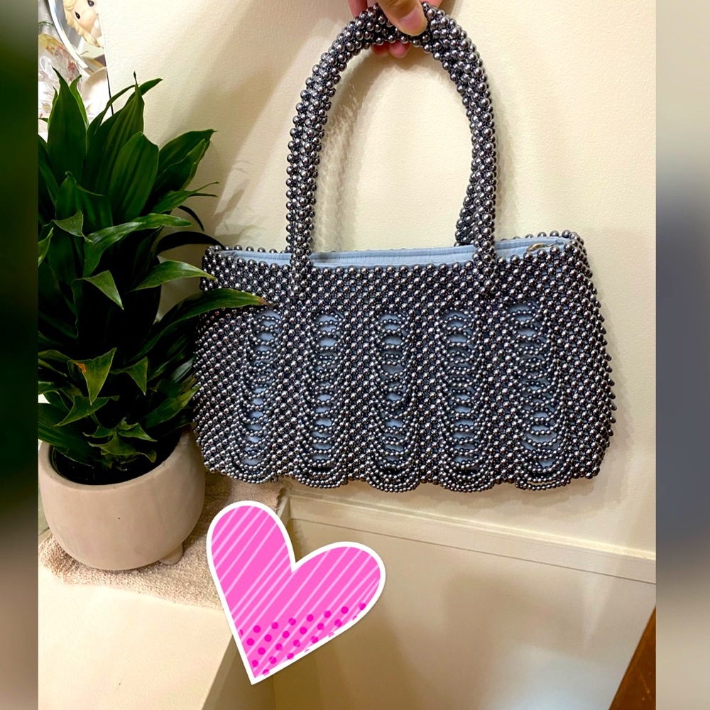 New Handmade Beads Clutch/ HandBag